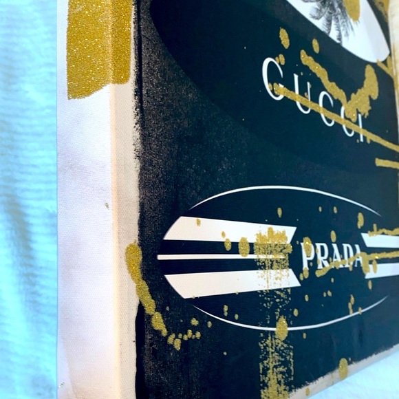 Wall art print white 25 x 28 in Fashion and Glam Framed -Wynwood Studio - Picture 5 of 10